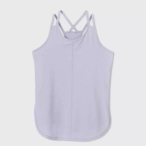 Girls' Double Layer Stretch Woven Tank Top